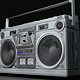Realistic vintage Boombox Hitachi TRK 8180EM Guettoblaster (1979) - 3DOcean Item for Sale