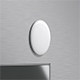 White Oval Fridge Magnet - Vertical Ovate Magnetic Souvenir - 3DOcean Item for Sale