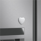 White Heart Fridge Magnet - Heart-Shaped Magnetic Souvenir on Refrigerator - 3DOcean Item for Sale