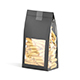 Black Paper Penne Pasta Package - Transparent Pennine Noodles Label Box - 3DOcean Item for Sale