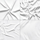 White Crumpled Fabric 4 Types - Wrinkled Cotton Textile Set - 3DOcean Item for Sale