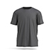 Black Oversized T-Shirt - men's wrinkled crewneck tshirt - 3DOcean Item for Sale