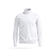 White Turtleneck Sweater - long neck knitted men's pullover - 3DOcean Item for Sale