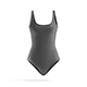 Beach Women Black Swimsuit - Female Sunbath Swim Bodysuit - 3DOcean Item for Sale