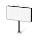 Rectangular Advertising Trivision Billboard - outdoor street sign banner - 3DOcean Item for Sale