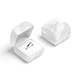 White Wedding Ring Box Set - opened and closed jewelry box - 3DOcean Item for Sale