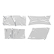 Adhesive Sticker Tape Set - rectangle scotch piece - 3DOcean Item for Sale