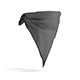 Black Face Protection Bandana - Cotton Mask Scarf - 3DOcean Item for Sale
