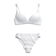 Women's Classic Lingerie White Set - Underwear Wireless Bra With Brief Panties - 3DOcean Item for Sale