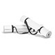 White Twisted Yoga Mat Set - Two Gym Roll Rubber Yogi Pad With Handles - 3DOcean Item for Sale