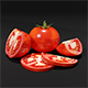 Realistic Red Tomato Sliced - 3DOcean Item for Sale