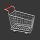 Metal Cart Trolley for Shopping - 3DOcean Item for Sale