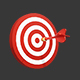 White and Red Color Dart Board - 3DOcean Item for Sale
