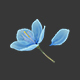 Blue Sakura Flower - 3DOcean Item for Sale