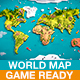 Cartoon Low Poly Earth World Map - 3DOcean Item for Sale