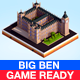 Cartoon Low Poly Big Ben Landmark - 3DOcean Item for Sale