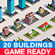 Polygonia Buildings Low Poly Pack - 3DOcean Item for Sale