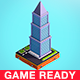 Cartoon Low Poly  Skyscraper - 3DOcean Item for Sale