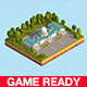Cartoon Lowpoly United States Capitol Landmark - 3DOcean Item for Sale
