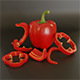 Red Paprika and Sliced Paprika - 3DOcean Item for Sale
